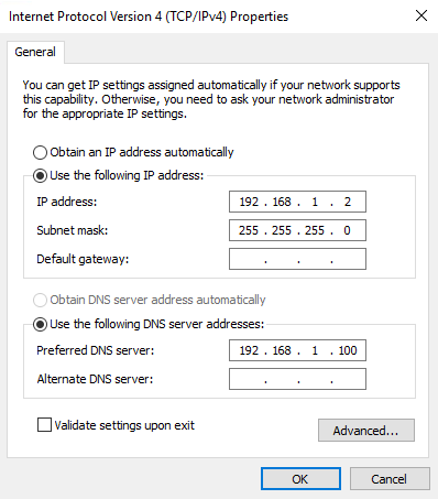 IP configuration