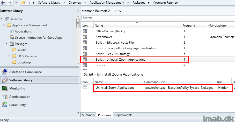 Uninstall all Zoom applications in a jiffy using Configuration Manager and  Powershell – 