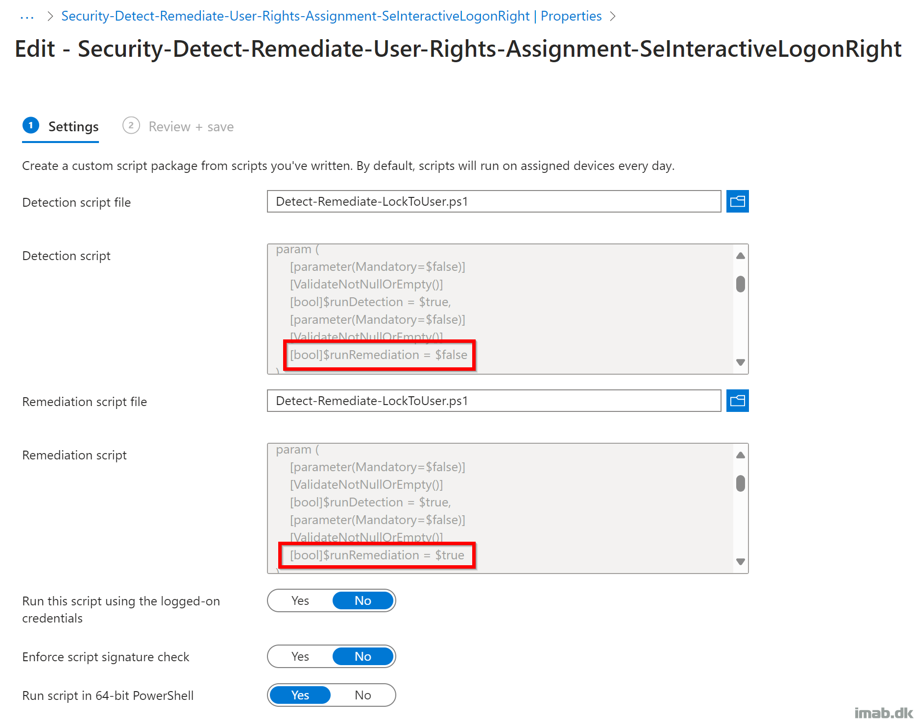 user right assignment